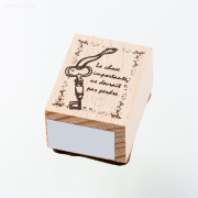 ウッドスタンプ アンティークシリーズ メッセージ・キー（WS-B-20）【ネコポスOK】