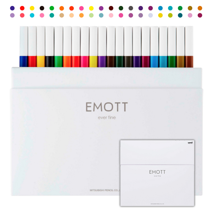 三菱鉛筆 EMOTT エモット40色セット(PEM-SY 40C)【宅急便配送】