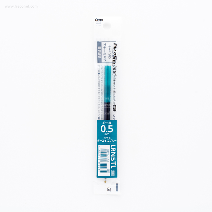 ぺんてる エナージェルインフリー専用替芯 0.5mm ターコイズブルー（XLRN5TL-S3）【クロネコDM便OK】