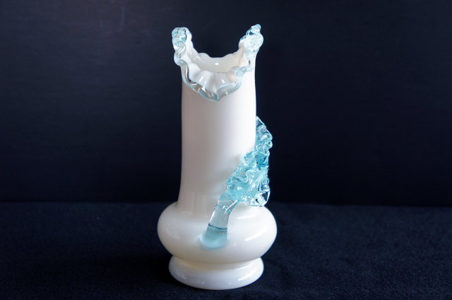 グラス フラワーベース 英国アンティークとヴィンテージワインのFrench