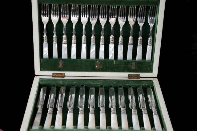 シルバープレート カトラリー 24本セット 英国アンティークと