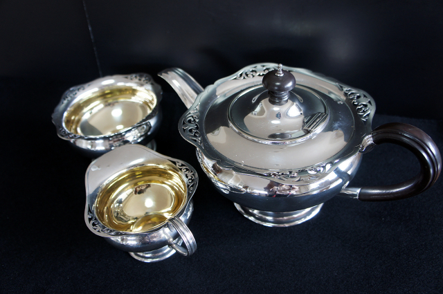 シルバープレート　ティーサービス　セット