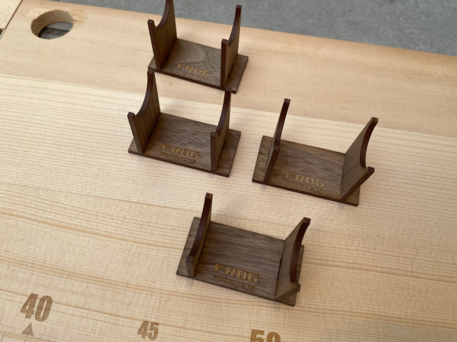 FROG高級ウッドルアースタンド(5個セット) FROG