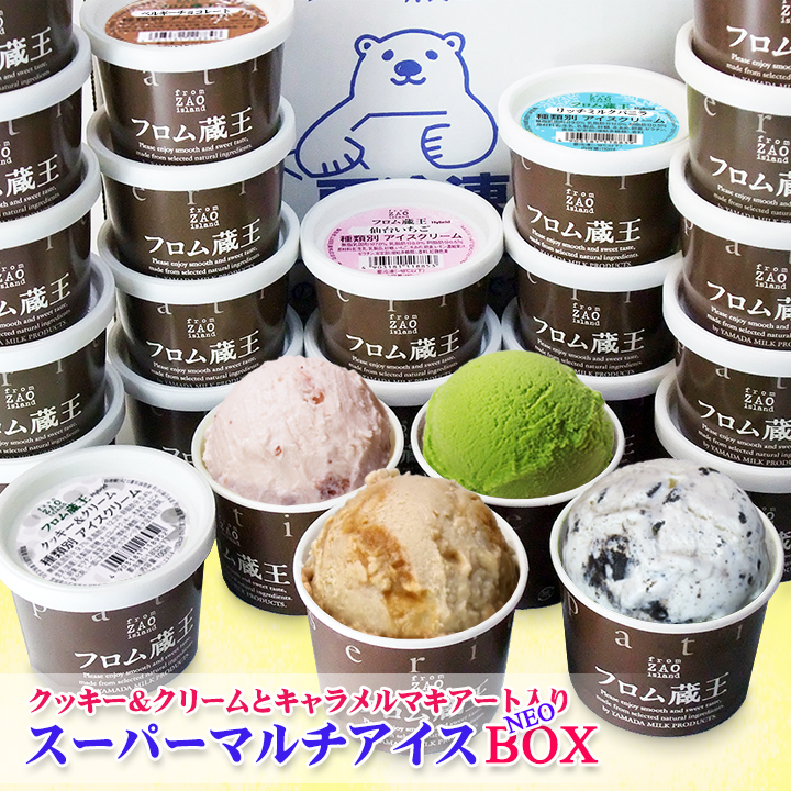 ※7/28以降の出荷※【送料無料】フロム蔵王 Hybrid NEOマルチアイスBOX24【アイスクリームセット】
