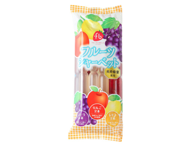 ポキッ！と折って召し上がれ♪フルーツシャーベット （70ml×8本）商品