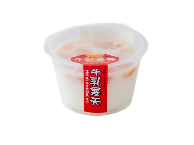 みかんたっぷり牛乳寒天