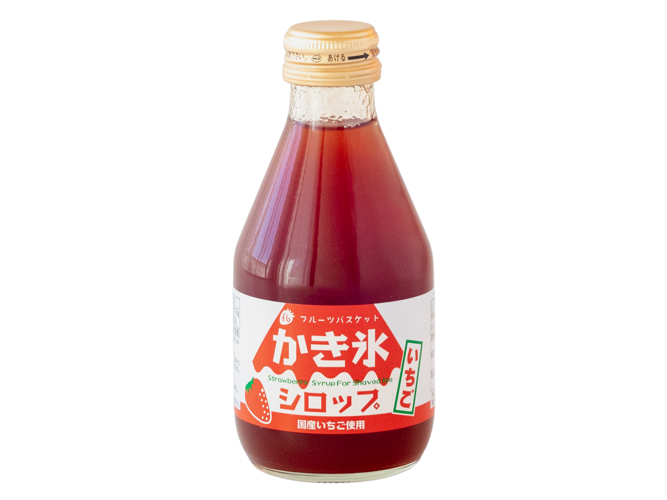 無添加シロップ】かき氷シロップ・いちご（国産）（180ml）商品詳細
