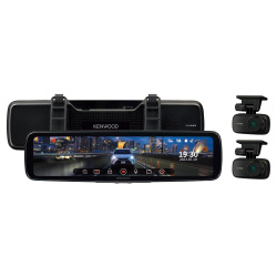 [ドライブレコーダー] ケンウッド ドライブレコーダー DRV-EM4800 ミラー型 デジタルミラー IPS液晶 前後高感度PureCel Plusセンサー搭載 フルハイビジョン録画 バンド式装着 ミラレコ KENWOOD mc-azdr014