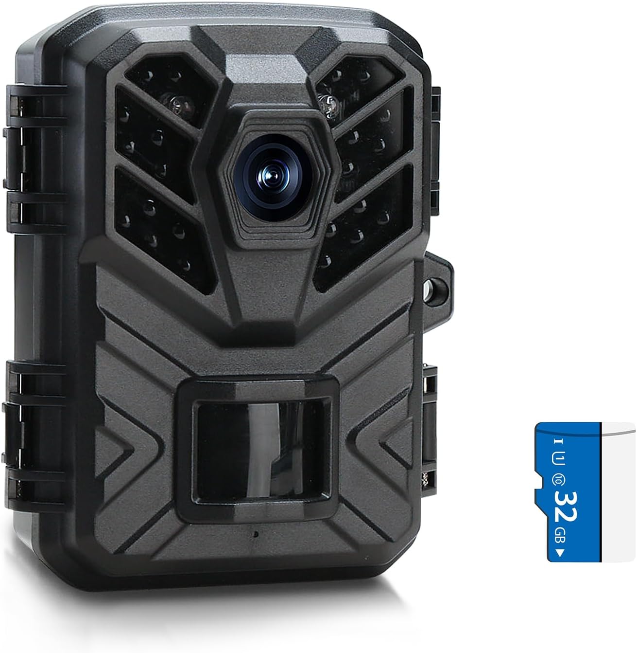 [トレイルカメラ] 2400万画素 フルHD 防犯カメラ IP66防水防塵 赤外線LED搭載 暗視撮影 監視カメラ 動体検知 人感センサー搭載 自動上書録画 電池タイプ