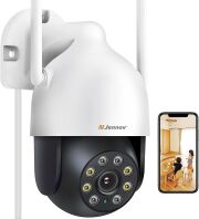 [屋外・屋内兼用 防犯カメラ] スマート防犯カメラ 自動追尾機能 2K高画質 24時間連続録画撮影 Alexa対応 夜間自動暗視撮影 スマホで遠隔監視 撮影 360度全方位撮影 動体検知 双方向音声 音声警報 IP66防水機能搭載 mc-azsc003