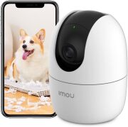 [屋内用 防犯カメラ] スマート防犯カメラ 360°全方位監視 自動追尾 離れた場所からスマホで遠隔監視 遠隔操作 双方向通話 夜間撮影 動体検知 監視カメラ ベビーモニター ペットカメラ mc-azsc026