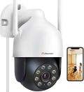 【SALE対象商品】[屋外・屋内兼用 防犯カメラ] スマート防犯カメラ 自動追尾機能 2K高画質 24時間連続録画撮影 Alexa対応 夜間自動暗視撮影 スマホで遠隔監視 撮影 360度全方位撮影 動体検知 双方向音声 音声警報 IP66防水機能搭載 mc-azsc003