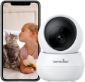 【SALE対象商品】[屋内用 防犯カメラ] スマート防犯カメラ 300万画素 16倍デジタルズーム 離れた場所からスマホで遠隔監視 遠隔操作 双方向通話 アレクサ対応 夜間撮影 動体検知 監視カメラ ベビーモニター ペットカメラ mc-azsc029