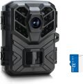 【SALE対象商品】[トレイルカメラ] 2400万画素 フルHD 防犯カメラ IP66防水防塵 赤外線LED搭載 暗視撮影 監視カメラ 動体検知 人感センサー搭載 自動上書録画 電池タイプ
