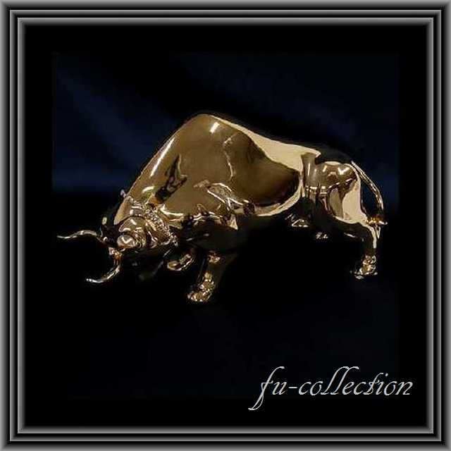 イタリア製　高級セラミック　バイソン　ゴールド　送料無料