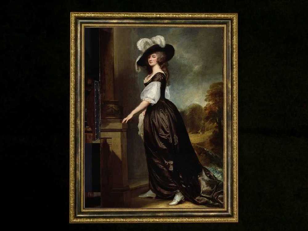 Fu Collection ヨーロッパ名画 貴婦人の肖像画 0158s 送料無料 輸入家具 インテリア雑貨のオンラインショップ エフユーコレクション