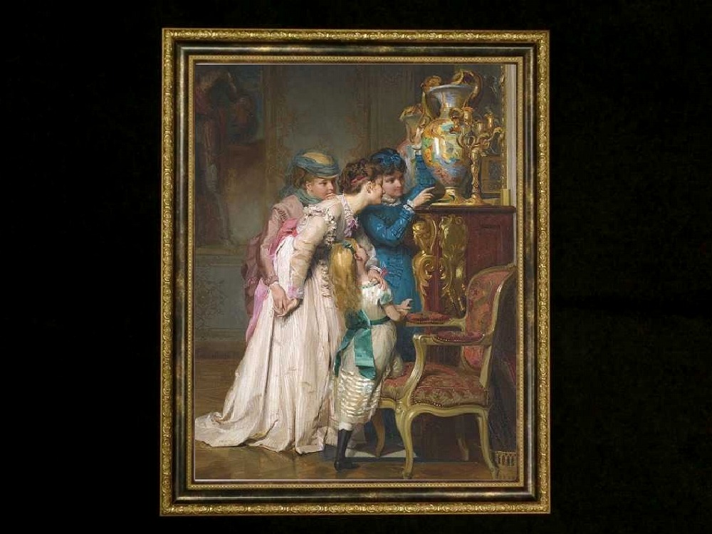 ヨーロッパ絵画　子供たち  701S　46×58  ロココ額絵  送料無料