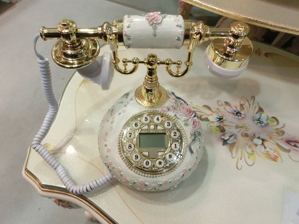 ロココ調　バラの電話機