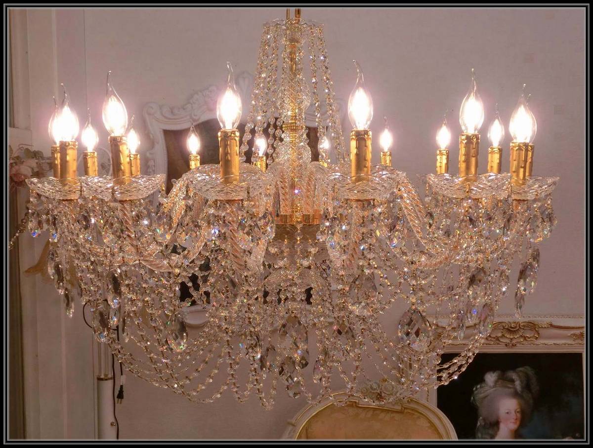 16灯クリスタルシャンデリア