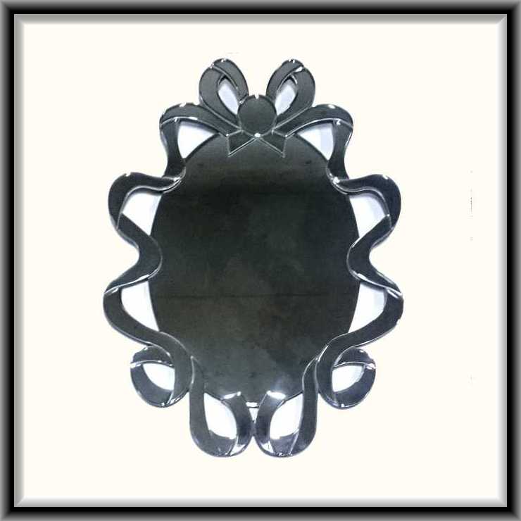 ウォールミラー　エレガント　ウォールデコレーション　リボン 　送料無料