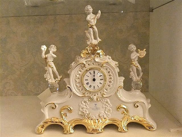 イタリア製　天使楽隊　置き時計