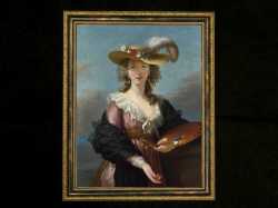 ヨーロッパ名画　 ヴィジェ・ルブランの自画像　 110S　46×58  ロココ額絵  送料無料