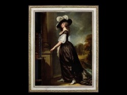 ヨーロッパ絵画　貴婦人の肖像画 158L　78×98  ロココ額絵  送料無料
