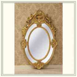 ロココ調ウォールミラー　ゴールド　W75 D4 H120cm  送料無料