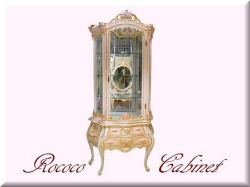 ロココ調　キャビネット　引き出し付