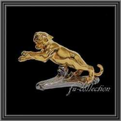 イタリア製　高級セラミック　ゴールドパンサー　プラチナ　アウラ社　送料無料