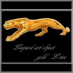 レオパードゴールドオブジェ　装飾品　店舗装飾 楽天市場】サファリ ライオンLION キラキラ ゴールド オブジェ