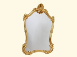 イタリア製　ゴールドウォールミラー