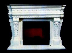 マントルピース　フェイクファイヤー付