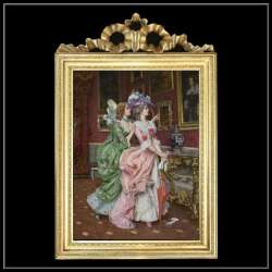 素敵な貴婦人の額絵