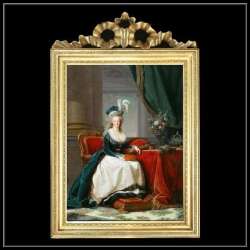 fu-collection】 ヨーロッパ名画 ロココ調 マリーアントワネットの額絵