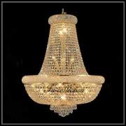 エンパイヤデザイン　クリスタルシャンデリア　シルバーorゴールド　2カラー　3サイズ  4WLED E1-405060SG  送料無料