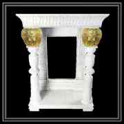 ロココ調  コンソール　ホワイト　ゴールドイーグル　W85 D44 H113 　送料無料