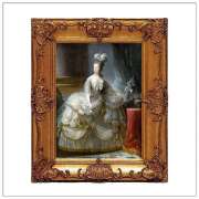 ロココ調ゴールドダブルフレームマリーアントワネットの額絵