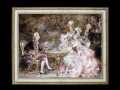 ヨーロッパ絵画　貴族・貴婦人　692L　98×78  ロココ額絵  送料無料