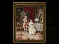ヨーロッパ絵画　貴族・貴婦人  805S　46×58  ロココ額絵  送料無料