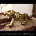 アニマルオブジェ　ゴールドタイガー　Ver.2  トラの置物　送料無料