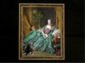 ヨーロッパ名画　ポンパドゥール侯爵夫人の肖像画  118S　46×58  ロココ額絵  送料無料