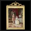 トップモチーフ　ゴールドフレーム　貴族額絵　804  キャンバスプリント　W37/H55