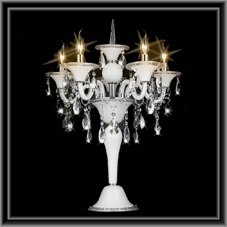 ホワイトクリスタル　テーブルランプ