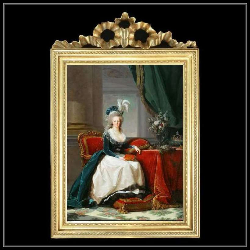 マリーアントワネットの額絵