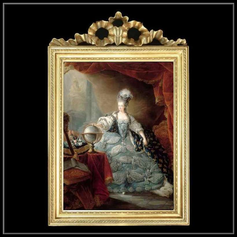 マリーアントワネットファミリーの額絵