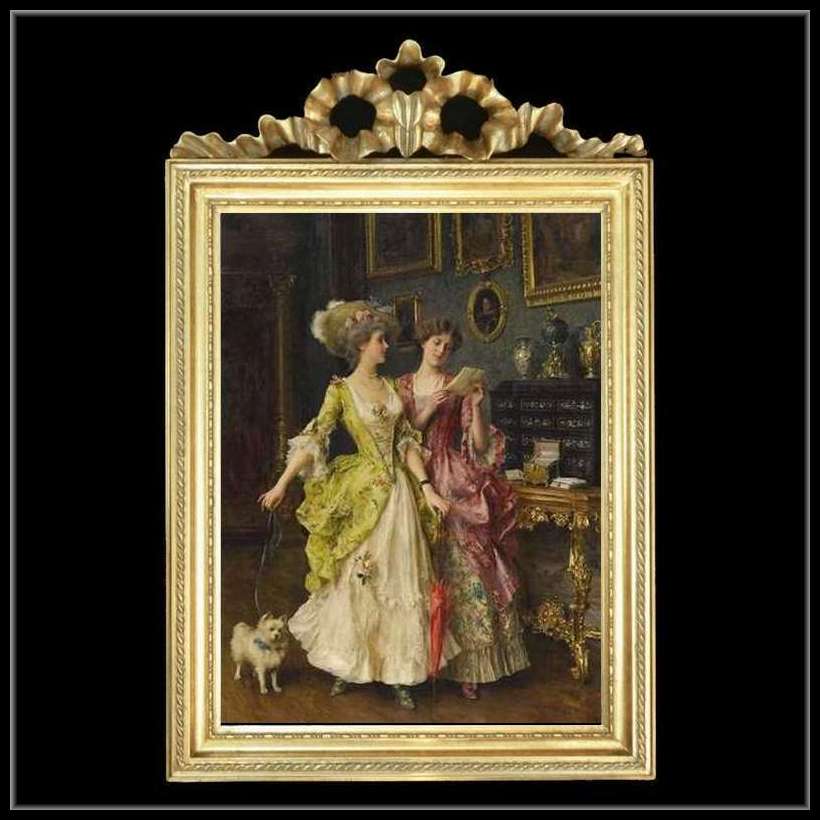 素敵に貴婦人の額絵