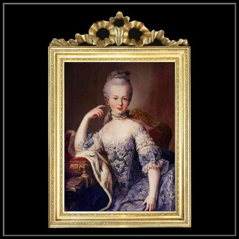 マリーアントワネットの額絵