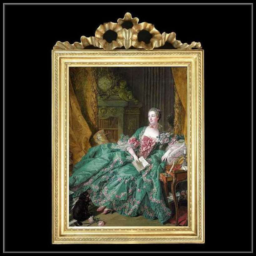 ポンパドール夫人の額絵