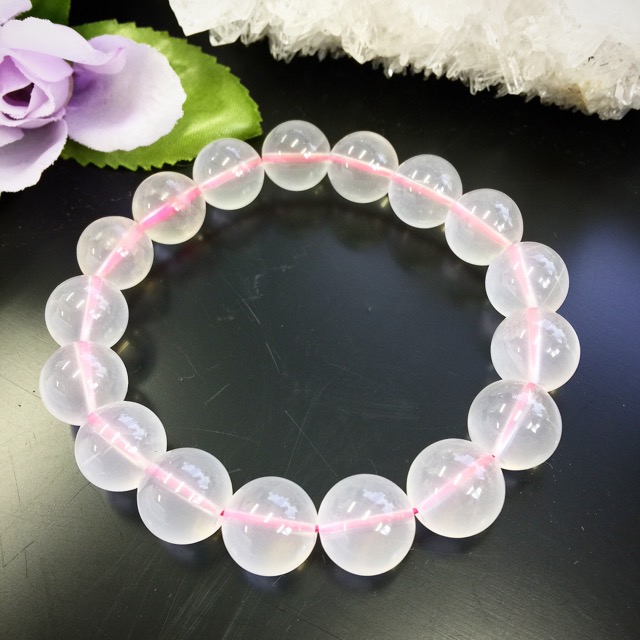 ローズクォーツブレスレット　12ミリ